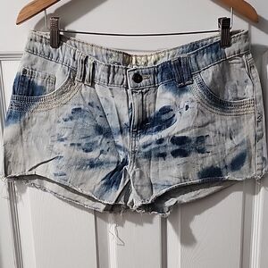Womens Bleached Denim Shorts By Mossimo Supply Co, Size 13